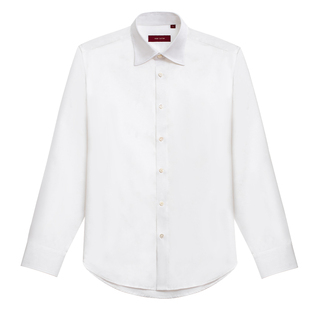 Acme cultum长绒纯棉意式八字领免烫衬衫男士长袖高级感纯棉衬衣