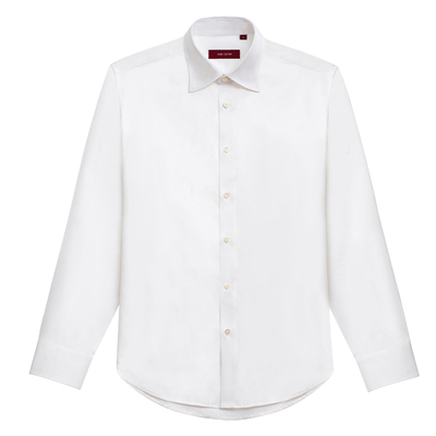 Acmecultum纯棉免烫白长袖衬衫