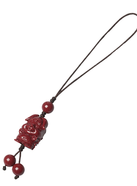 朱砂十二生肖手机挂绳链刻字定制男女本命年手机挂件挂坠饰品礼物