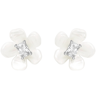 HEFANG何方小苍兰耳钉耳夹耳饰高级轻奢耳环高级新年礼物