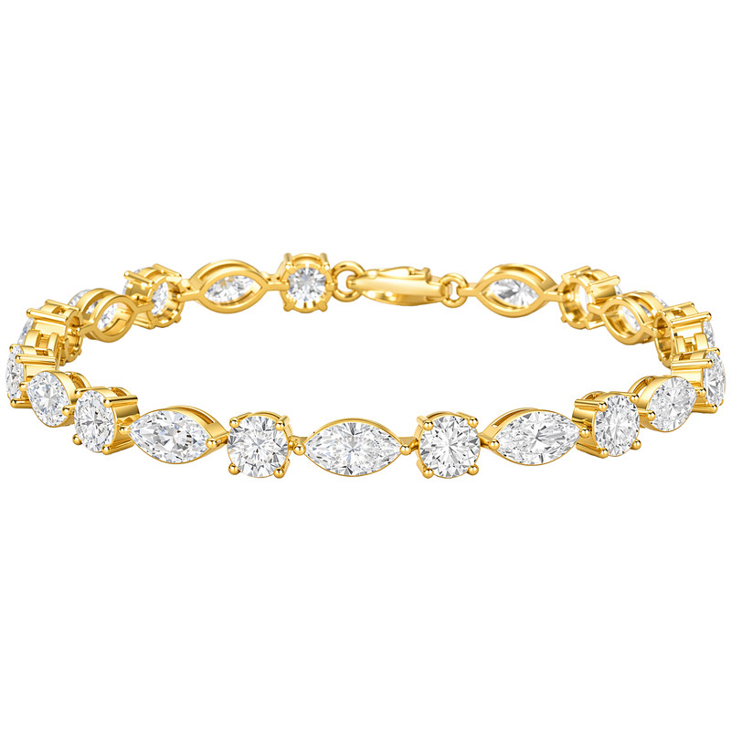 永传承18K金培育钻手链7.2ct