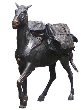 玻璃钢古街雕塑制作拉车情景铸铜传统塑像园林景观人像艺术品摆件