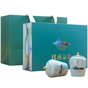 保银茶叶信阳毛尖新绿茶明前特级芽尖260克瓷罐礼盒送长辈