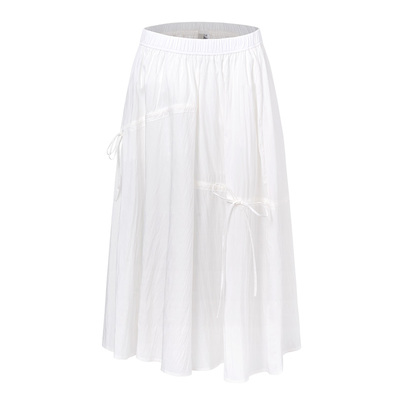 RAIVE白色蝴蝶结装饰半身裙