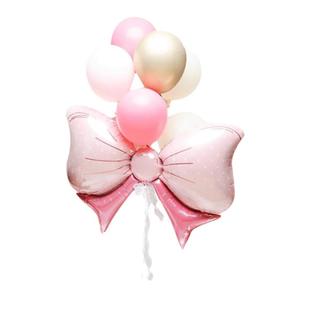 女宝宝一周岁生日装饰场景布置数字气球拍照道具用品男宝儿童汽球