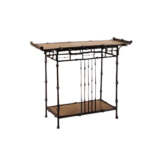 中式筇竹家具玄关条案桌供桌香案家用客厅条几桌玄关柜长条桌靠墙