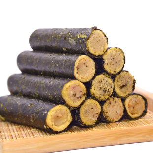 水一方海苔肉松蛋卷大连特产原味即食咸蛋黄鳕鱼松紫菜海苔夹心脆