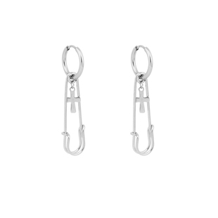 耶博的耳环都太好看冷淡风别针新潮个性嘻哈男女十字架几何耳夹