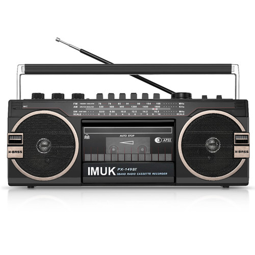 IMUK全新复古录音机老式怀旧磁带机卡带机U盘插卡蓝牙音箱收音机