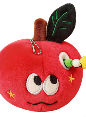 圣诞苹果摆件毛绒挂件钥匙扣包