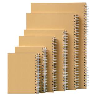 A4线圈素描本美术生专用画本儿童幼儿园A5手绘写生水彩马克笔绘画小学生图画本空白画画本子A3加厚硬壳速写本