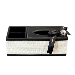 高级感皮革纸巾盒用客厅餐厅民宿收纳盒网红多功能收纳抽纸盒家