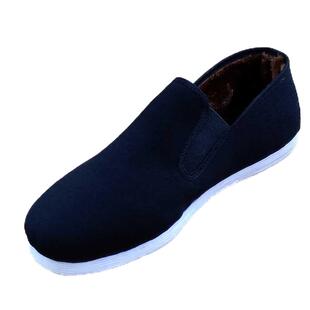 老北京布鞋男手工千层底加绒冬季保暖礼服呢低帮日常休闲青年棉鞋