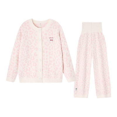 BE半边绒豹纹提花冬季新品