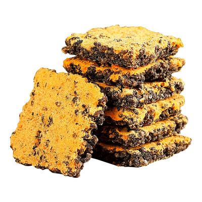 黑金蟹黄锅巴网红爆款解馋零食