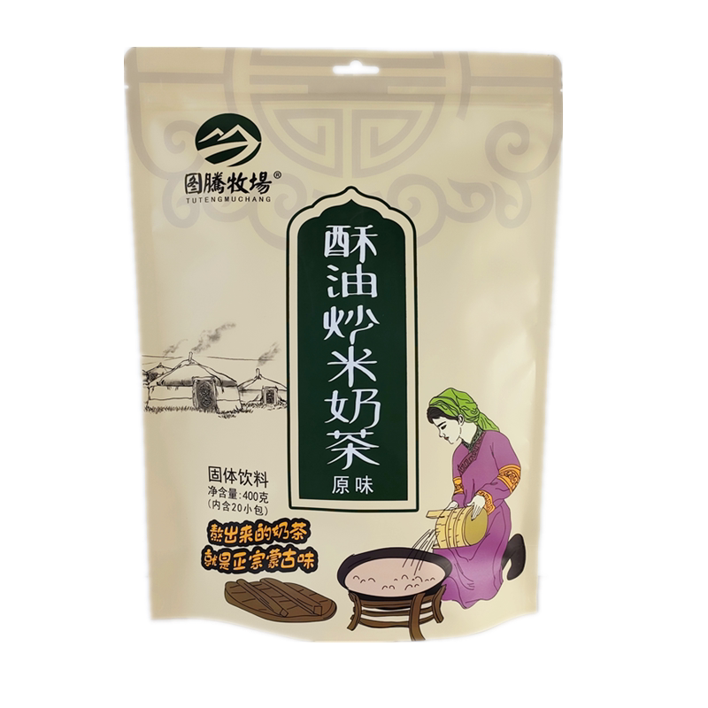 图腾牧场奶茶粉酥油炒米内蒙特产