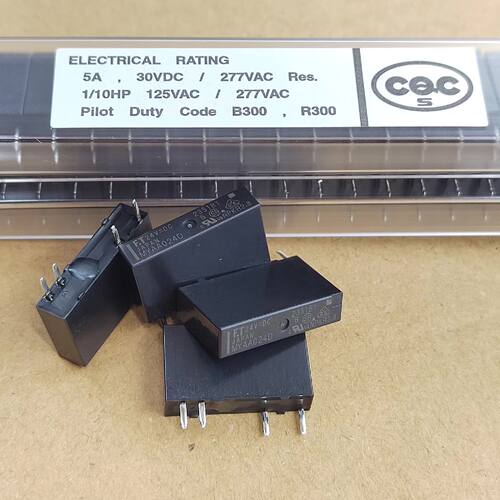 在线议价MYAA024D 24VDC继电器，全新原装原箱，四脚5A，