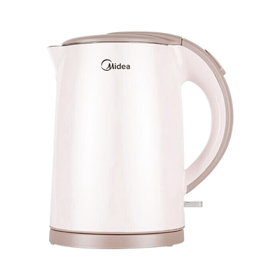 美的电热水壶双层1.5L自动断电