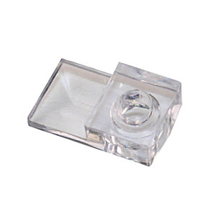 玻璃扣夹衣柜固定卡子 柜门免打孔配件托夹卡扣塑料镜钉衣橱镜子