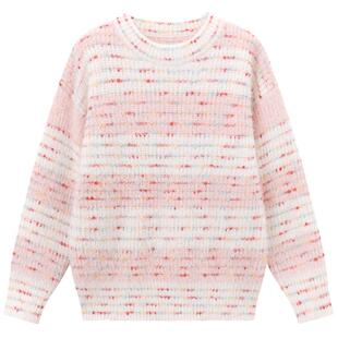 笛莎官方童装女童毛衣冬季新款大童女孩宝宝儿童条纹针织衫迪莎