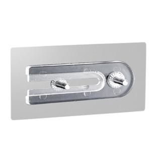 强力免打孔可移动双螺丝贴网络监控云台支架粘挂钩英制1/4寸粘贴