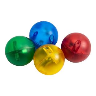 彩窗磁力片滚球轨道LED4色发光球补充散装配件管道拼装积木闪光球