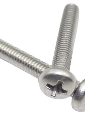 3mm4mm304不锈钢十字圆头螺丝