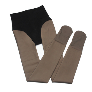 舒莉娅2532 秋冬薄绒黑丝透肤裤 收腹提臀连裤袜加厚打底裤6252女