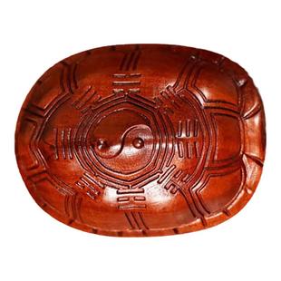 龙虎山雷击枣木龟壳龟甲摆件八卦六爻周易挂件随身携带手把玩件