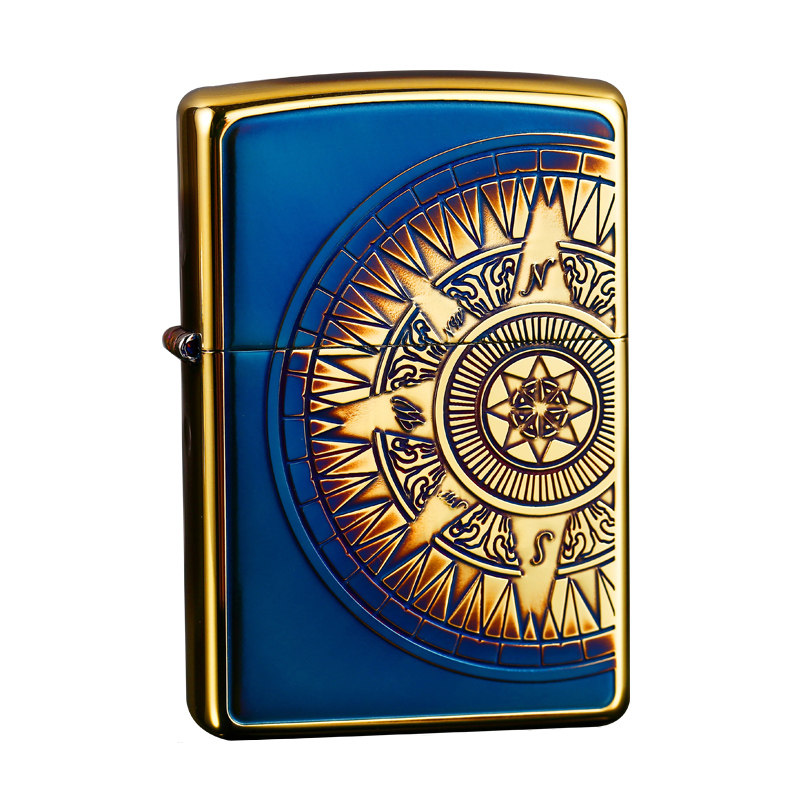 ZIPPO双面雕刻幻彩彩色打火机