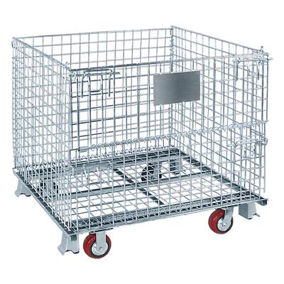 仓库专用仓储笼折叠铁框周转箱