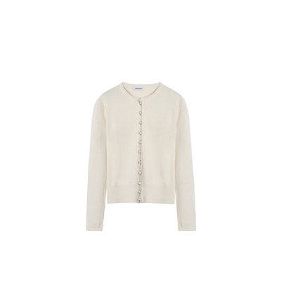 MOMENTPLAY奶油摩卡羊毛开衫