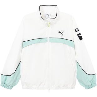 PUMA彪马童装26春季新款儿童便服男女童外套时尚立领拉链运动上衣