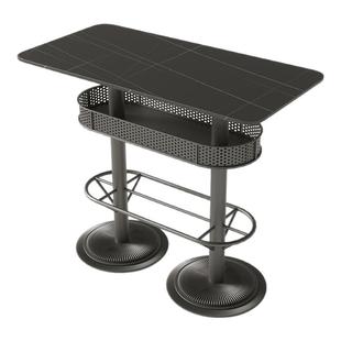 定制工业风酒吧高脚桌椅迪吧静吧散台铁艺高凳音乐夜场清吧高桌椅