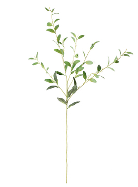 绿叶单支样品间玄关软装仿真植物
