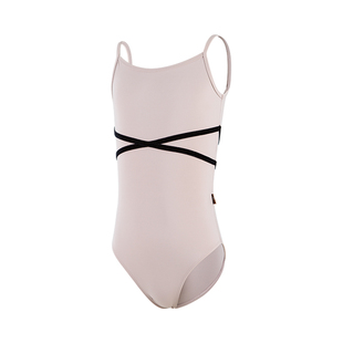 小茉莉儿童芭蕾舞练功服女艺考连体专业吊带体操服高胯形体舞蹈服