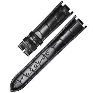 十瑞表带女适用 浪琴心月系列女士手表带 双面鳄鱼皮表带专用接口