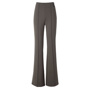 【双面针织罗马布】VVNK JANE PLUS春季新款修身微喇休闲长裤子女