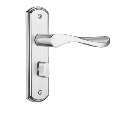 卫生间门锁洗手间厕所浴室锁通用型锁具室内铝合金门把手单舌家用