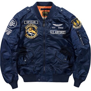 VIP复古ma1飞行员夹克男刺绣棒球服大码宽松美式飞行服工装外套潮