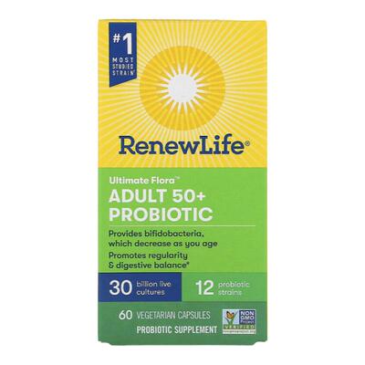 香港直发Renew Life成年人益生菌胶囊滋养肠道温和不刺激60粒