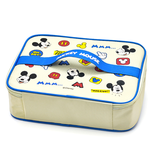 小学生专用扁平饭盒两用便当袋防水保温手提包儿童分格餐盘兜便携