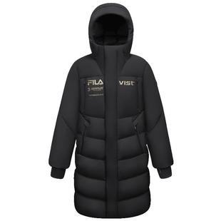 FILA KIDS斐乐童装男大童鹅绒羽绒服2025冬新款儿童保暖长款外套