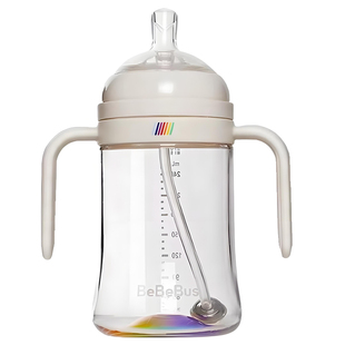 BeBeBus彩虹学饮杯婴儿奶瓶宝宝喝水杯6个月以上儿童吸管杯防呛