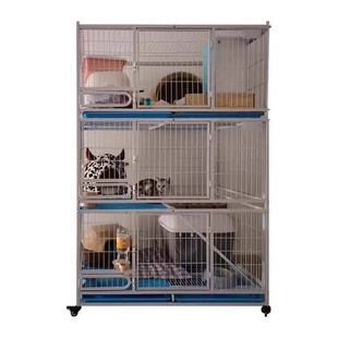 繁殖笼猫笼一二三层宠物店寄养笼家用多功能多层狗笼子繁育猫舍双