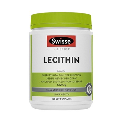 澳洲Swisse大豆卵磷脂软胶囊成人中老年心血管健康调理心脑300粒