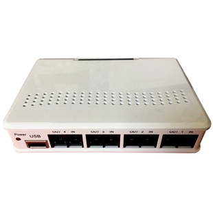 子佩4线录音盒USB|电话录音盒四路电脑录音弹屏话务统计 二次开发