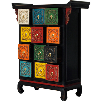 实木做旧储物柜收纳柜