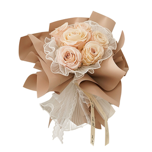 花心思韩式珍珠波浪纱浪花纱花店花束材料纱网鲜花包花纸包装网纱