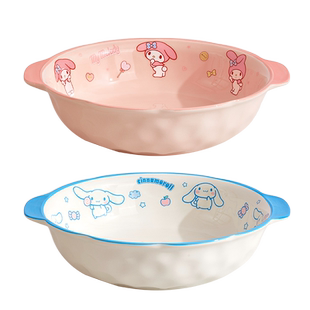 三丽鸥双耳汤碗家用酸菜鱼大盆高级感陶瓷毛血旺水煮鱼专用面碗